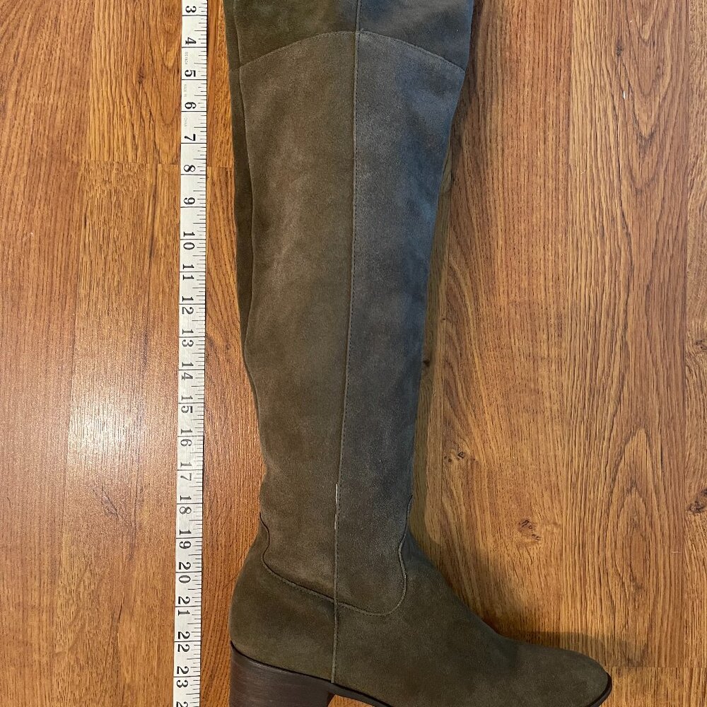 Steve Madden Olive Suede Over the Knee Boots Size 8.5 - Picture 5 of 9